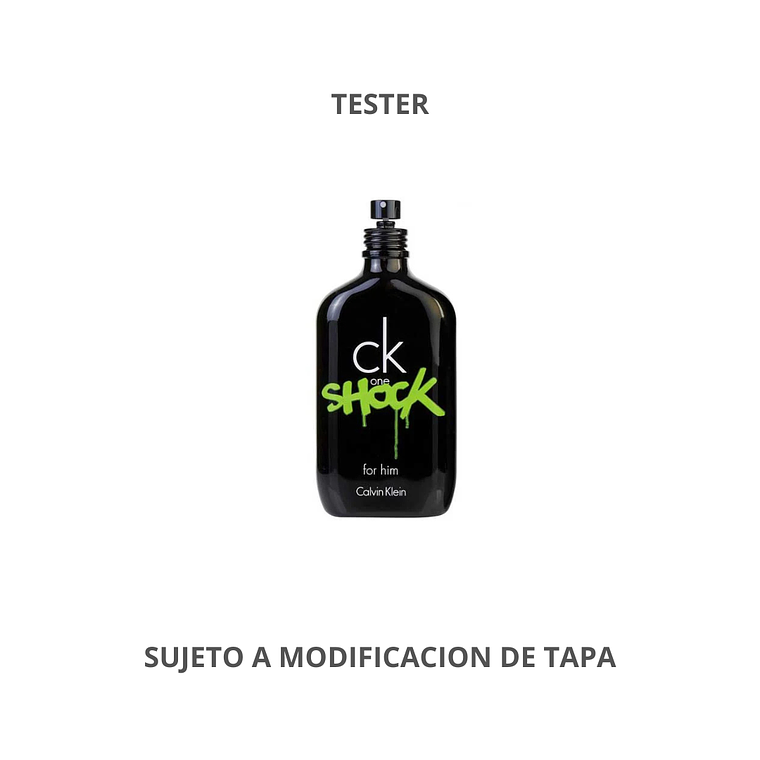 Tester CK Shock de Calvin Klein Edt 100ml Hombre 1