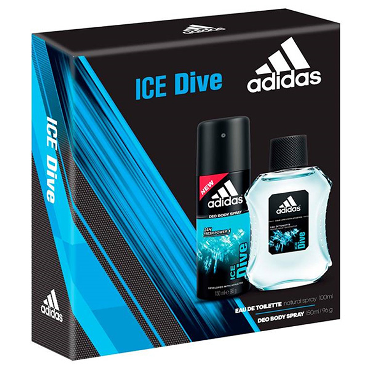 Estuche Ice Dive de Adidas EDT 100ml+Deo Hombre 1