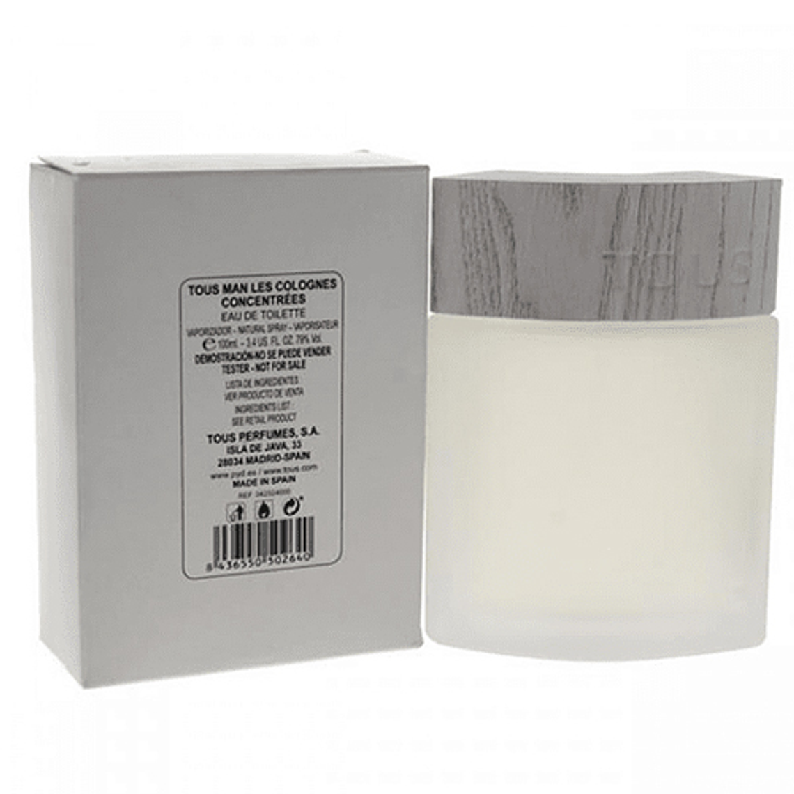 Tester Tous Les Colognes Concentrées de Tous Edt 100ml Hombre 1