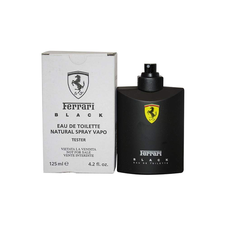 Tester Ferrari Black De Ferrari Edt 125ml Hombre 1
