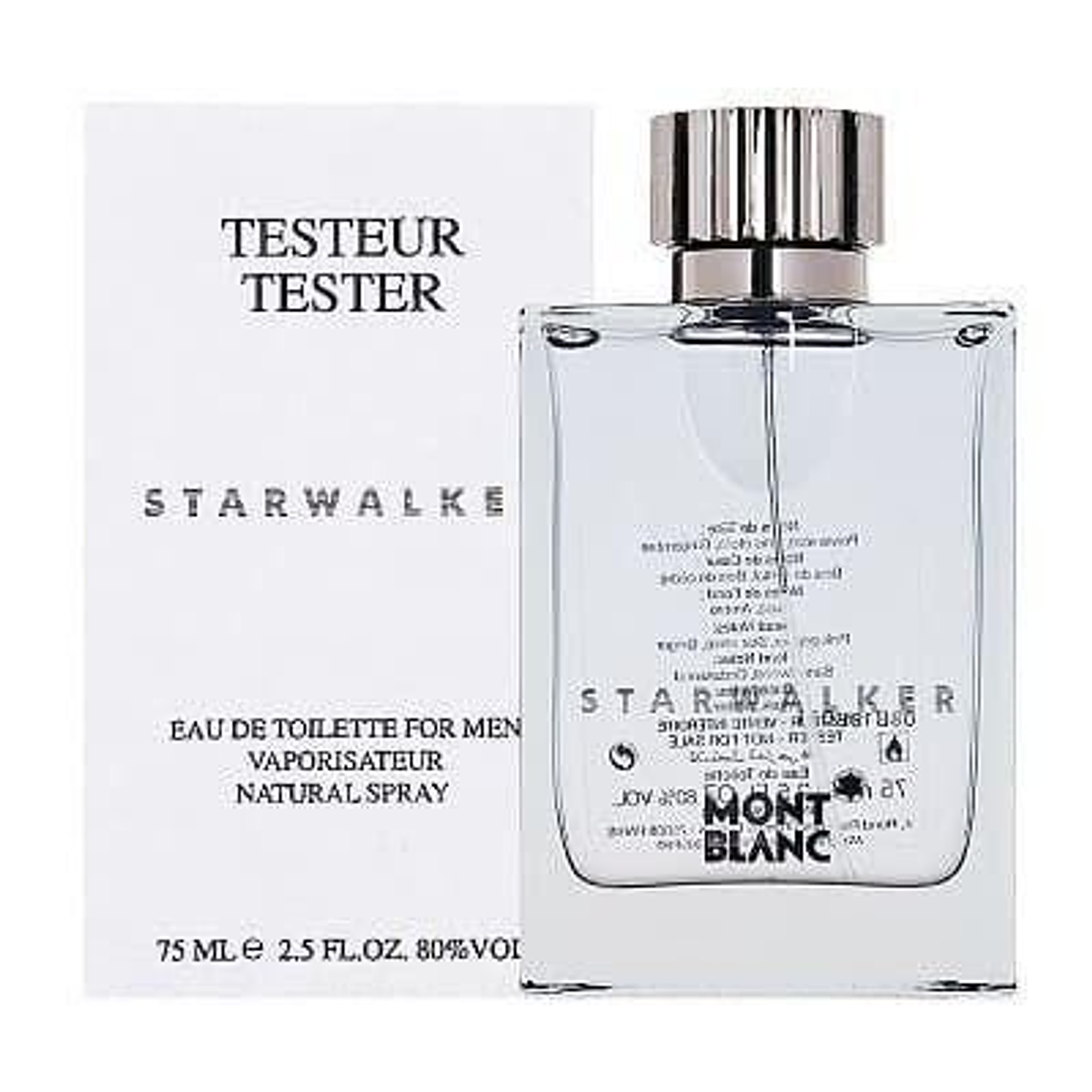 Tester Starwalker de Mont Blanc Edt 75ml Hombre (sin tapa) 1