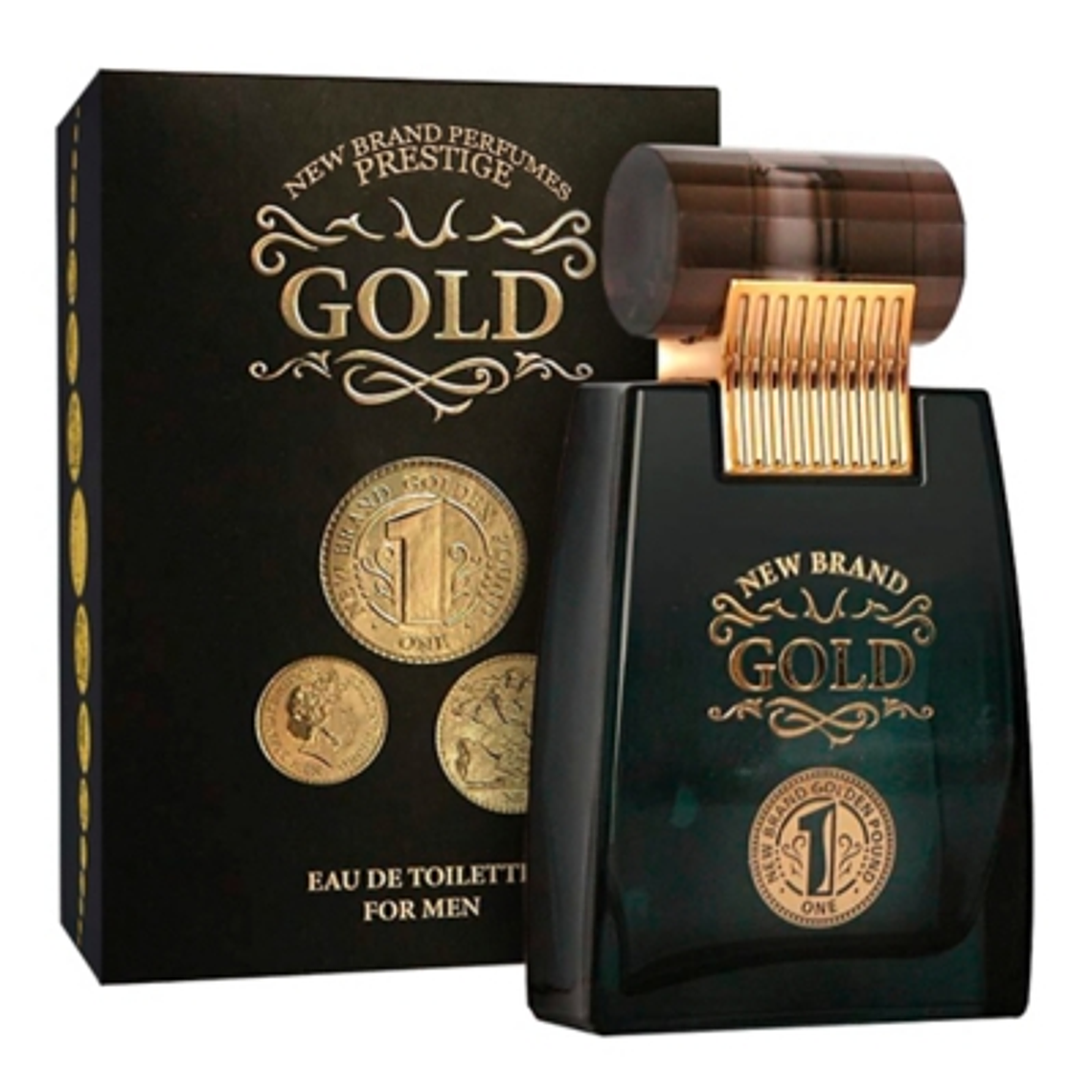 Gold de New Brand Perfumes Edt 100 ml Hombre 1