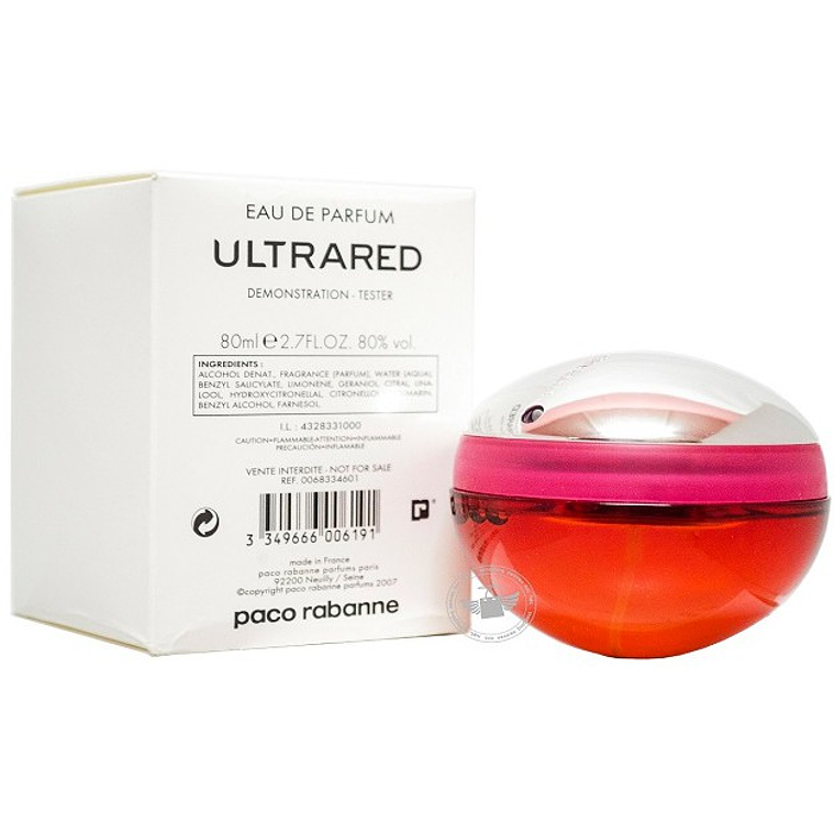 Tester Paco Rabanne Ultrared Edp 80 ml Mujer 1