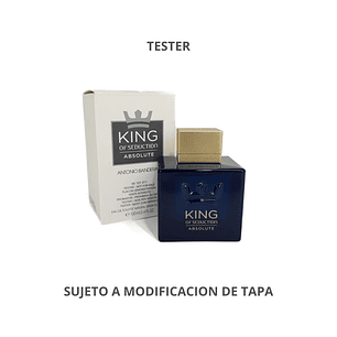 Tester King of Seduction Absolute de Antonio Banderas EDT 100ml Hombre (sin tapa)