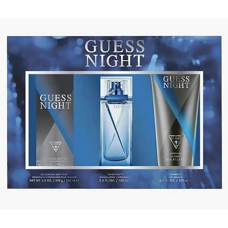 Estuche Guess Night Edt 100 ml + Body Spray + Gel de ducha 1