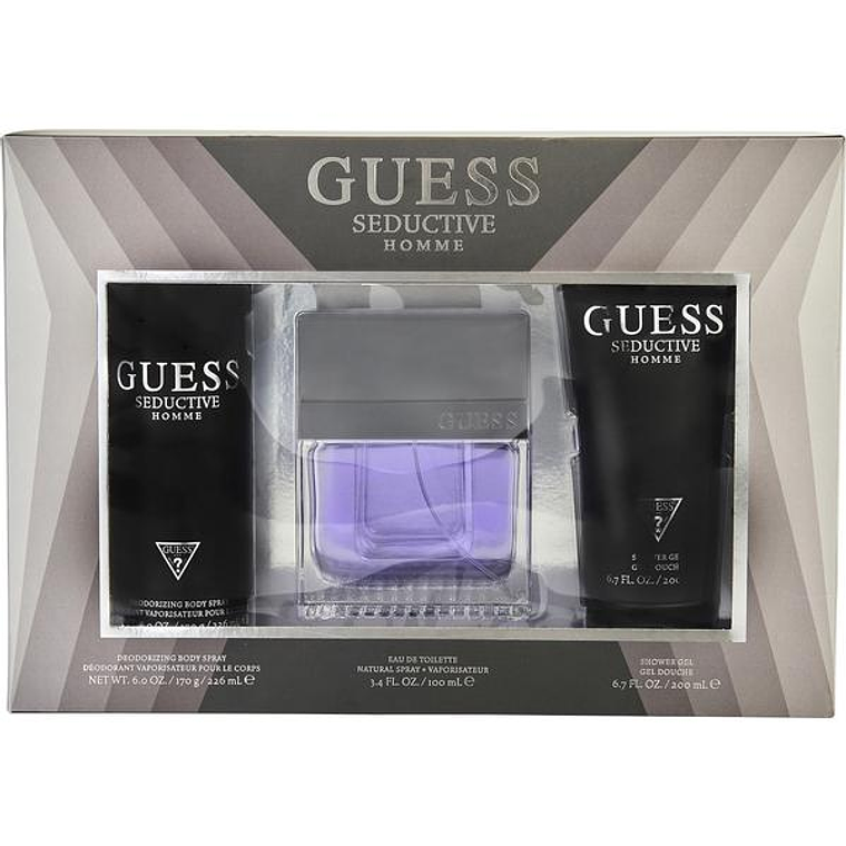Estuche Guess Seductive Homme Edt 100 ml + Body Spray + Gel de ducha 1