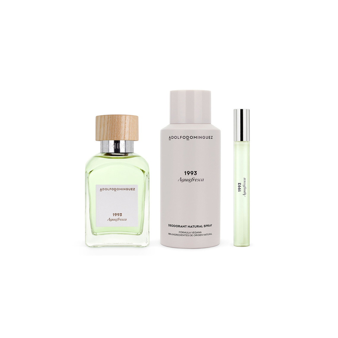 Estuche Aguafresca 1993 de Adolfo Dominguez Edt 120ml + 10ml + desodorante 2