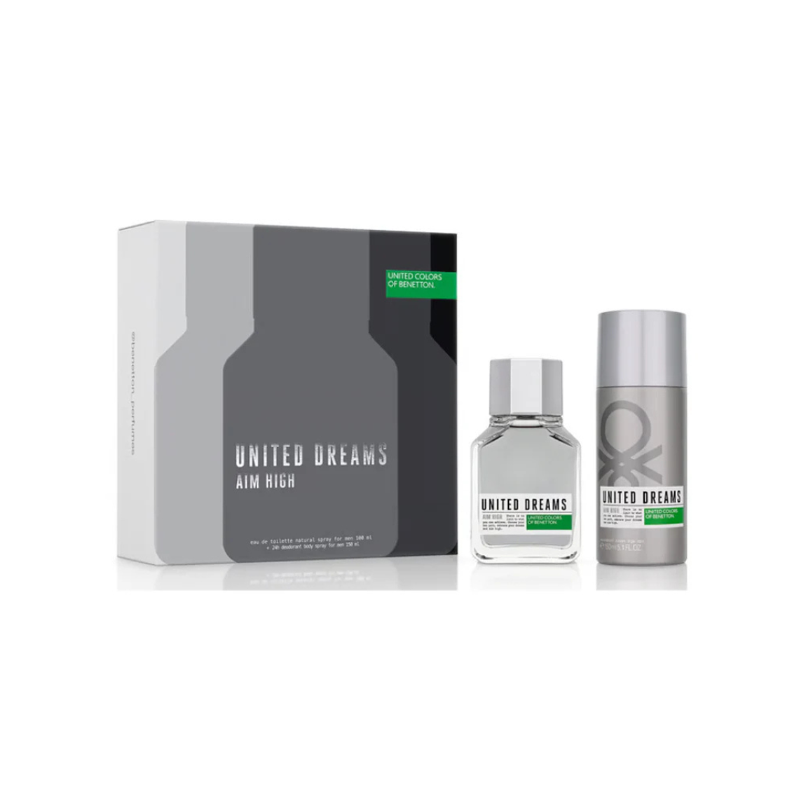 Estuche United Dreams Aim High de Benetton 100ml + Desodorante Hombre 1