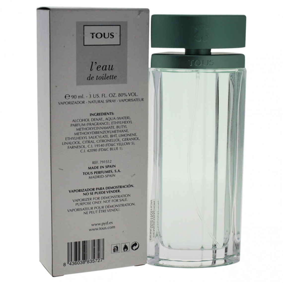 Tester Tous Leau de Tous Edt 90ml Mujer 1