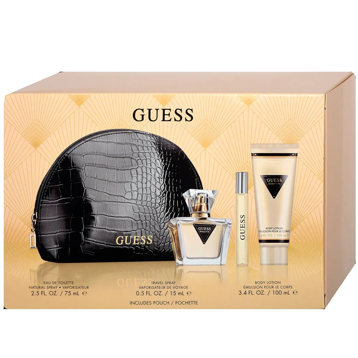 Estuche Guess Seductive Women Edt 75 ml + locion + miniatura y estuche 1