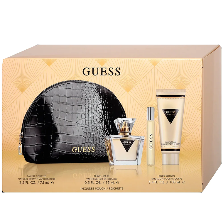 Estuche Guess Seductive Women Edt 75 ml + locion + miniatura y estuche 1