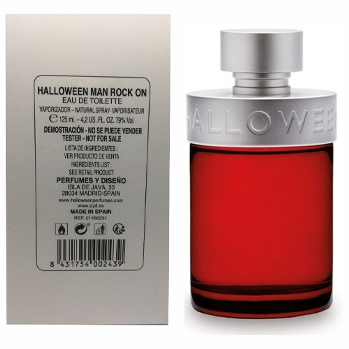 Tester Halloween Rock on de Jesus del Pozo Edt 125ml Hombre 1