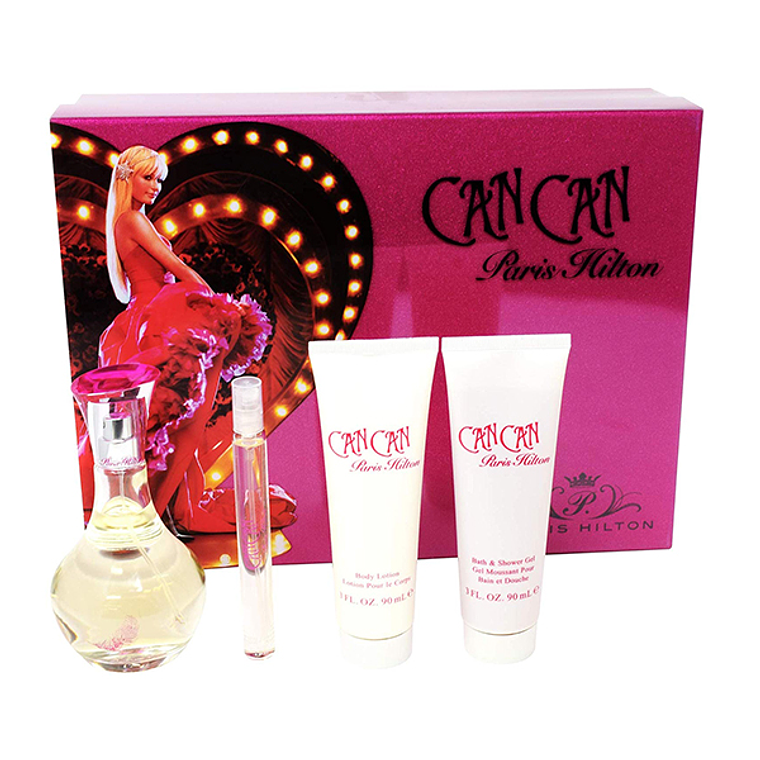 Estuche Can can de Paris Hilton EDP 100ml Mujer 4 Piezas 1