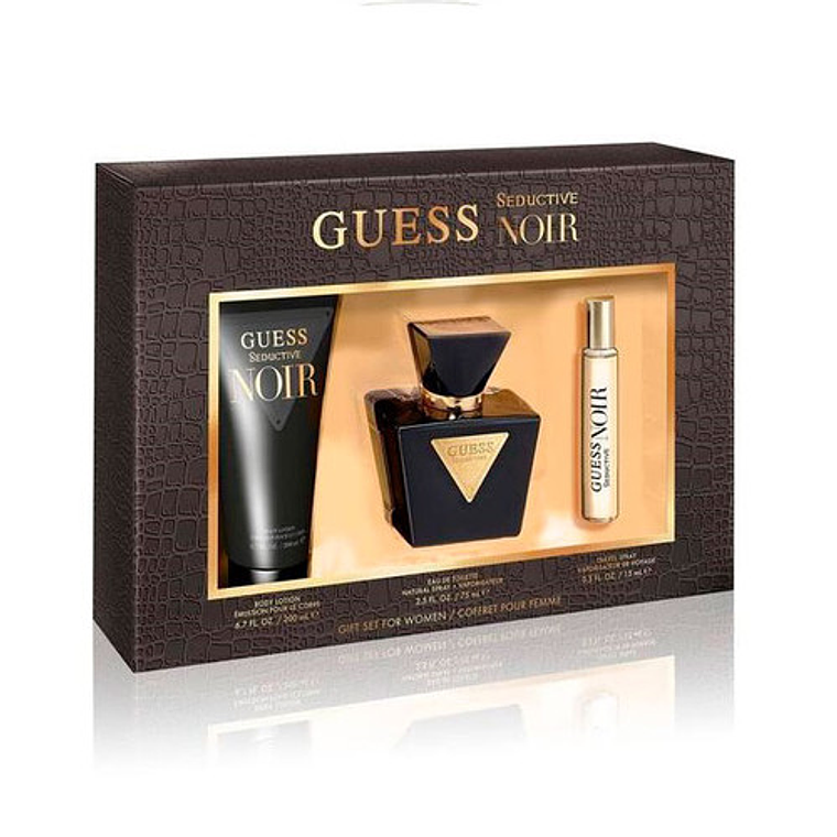 Estuche Guess Seductive Noir Women Edt 100 ml + Miniatura + Crema 1