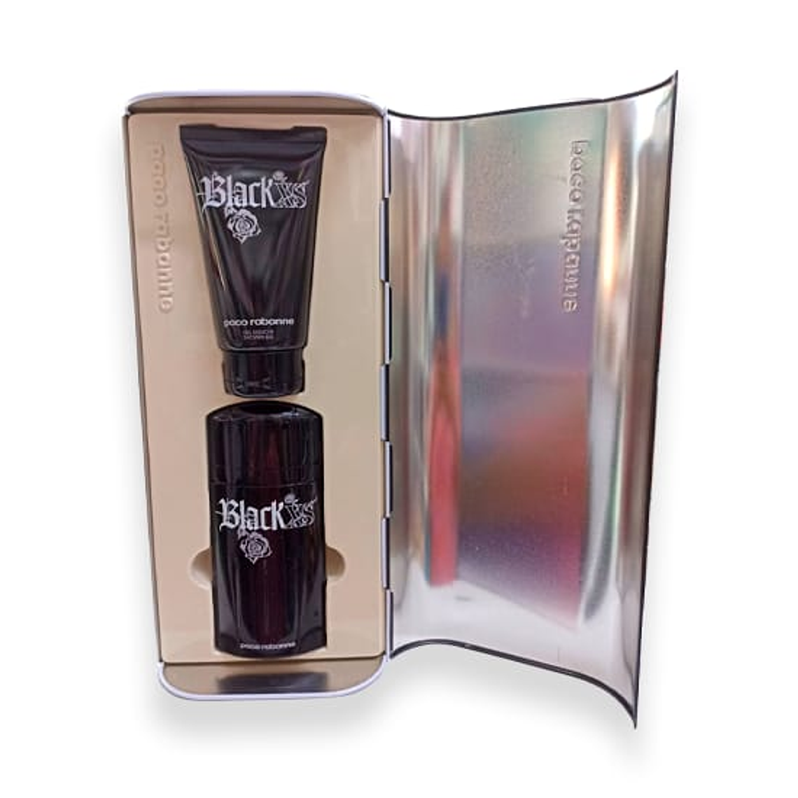 Estuche Black Xs Hombre Edt 100 ml + Gel de ducha 1