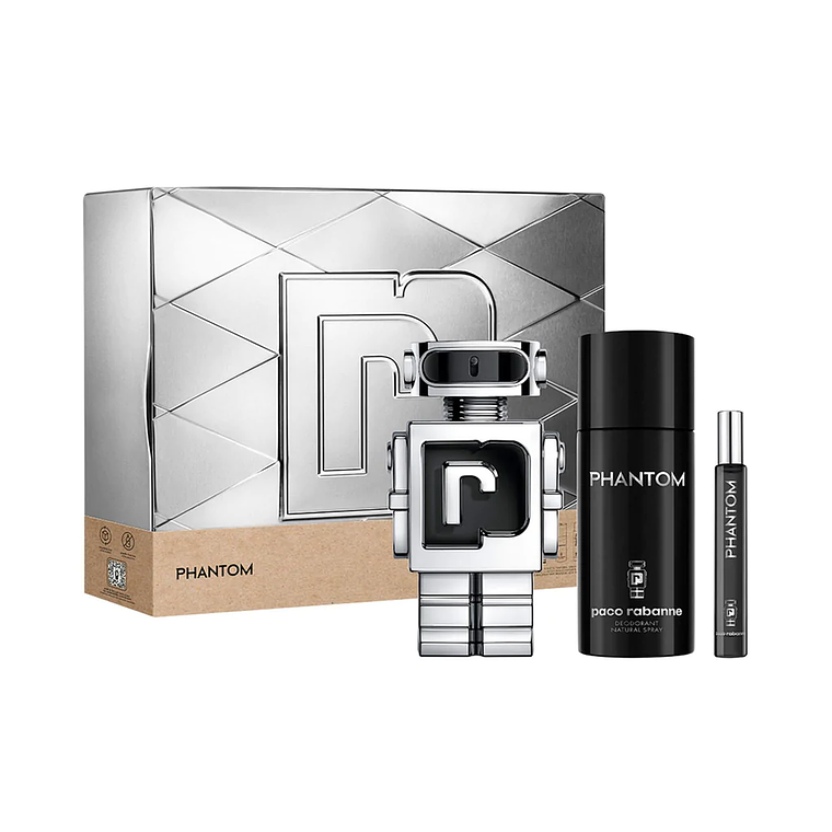 Estuche Phantom de Paco Rabanne Edt 100 ml + miniatura 3