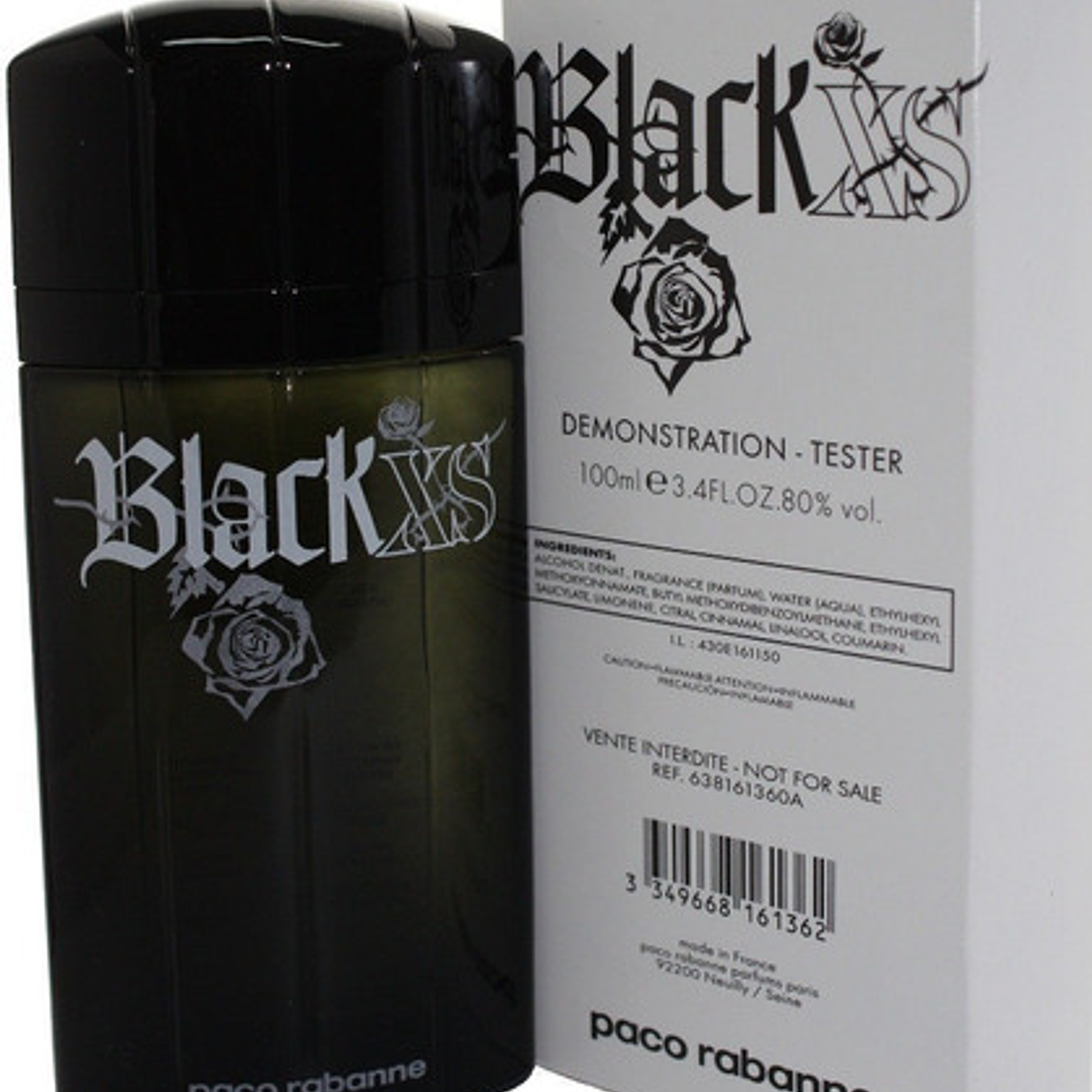 Tester Black Xs de Paco Rabanne Edt 100 ml hombre 1