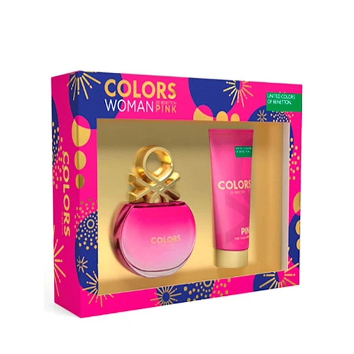Estuche Benetton Colors Pink Edt 80 ml + crema 1
