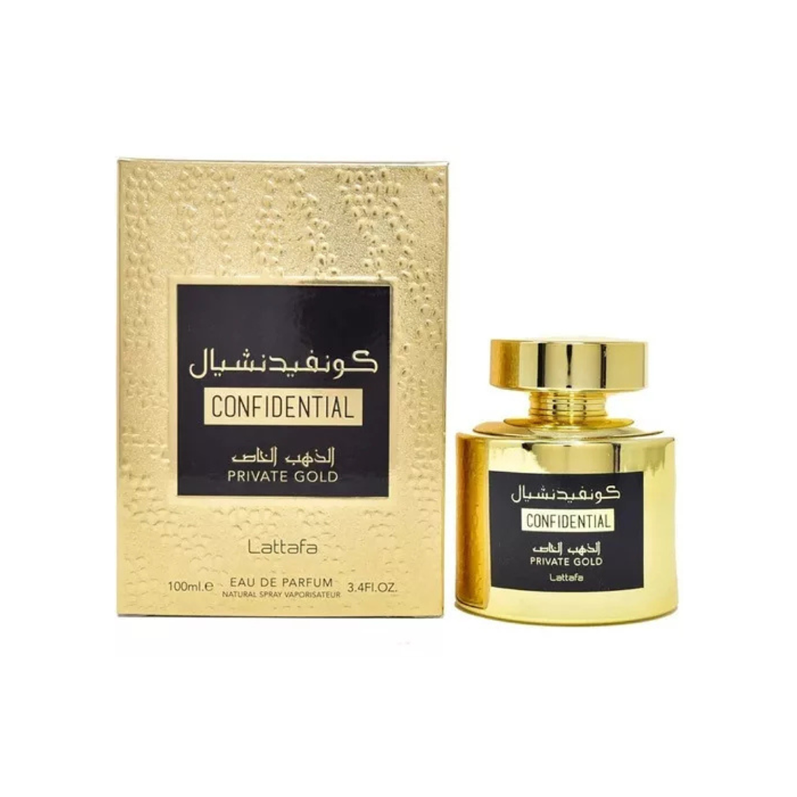 Confidential Private Gold de Lattafa Edp 100ml Unisex 1