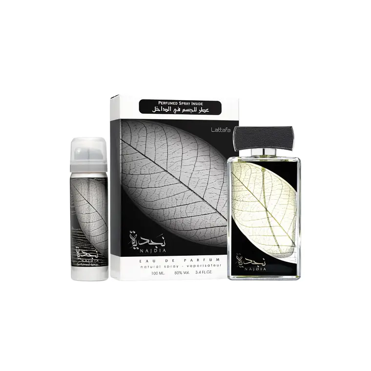 Najdia de Lattafa Edp 100ml + desodorante Unisex 1