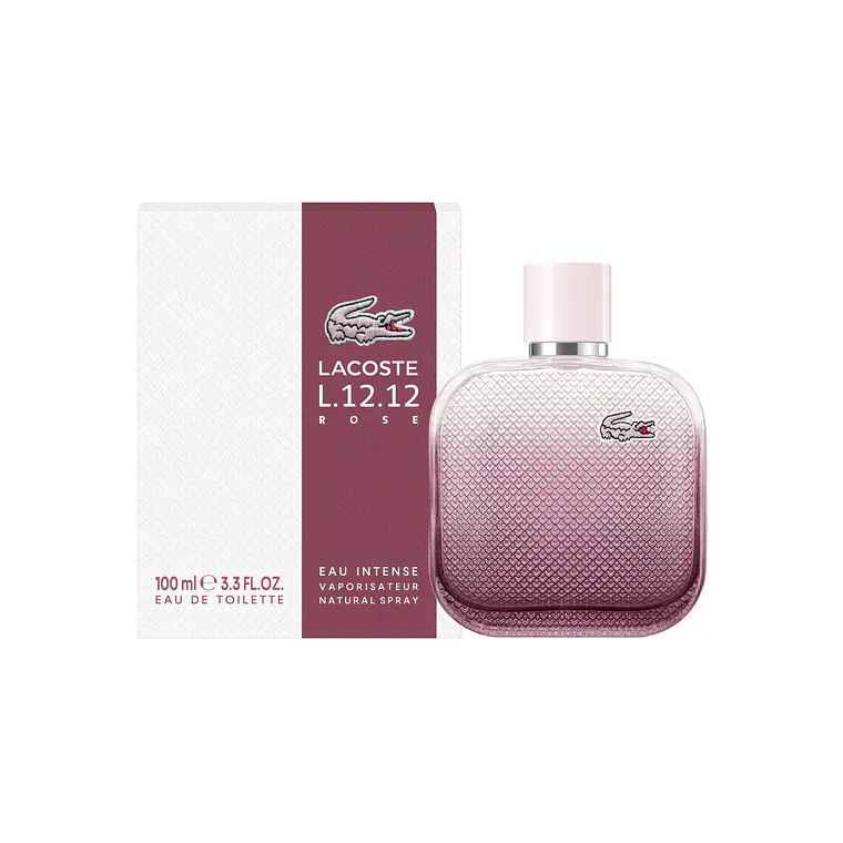 L.12.12. Rose Eau Intense de Lacoste Edt 100ml Mujer  1
