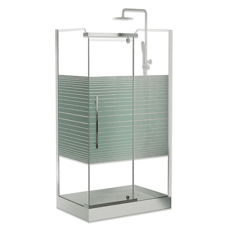 Shower 120x80x200 cm 5mm Mampara Rectangular Líneas 1
