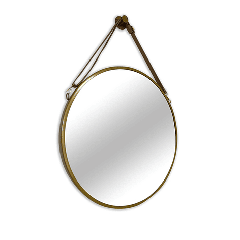 Espejo Decorativo Redondo Dorado Joytek ELK002 / 60cm de Diámetro 1