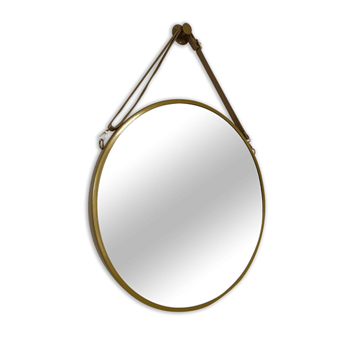 Espejo Decorativo Redondo Dorado Joytek ELK002 / 60cm de Diámetro 1