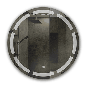 Espejo Led Redondo Líneas Joytek 60X60 L196