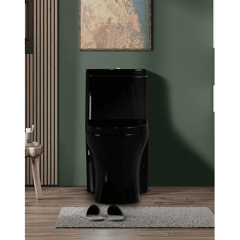 WC One Piece Joytek 2002 Negro Descarga a Piso 30 cm 7