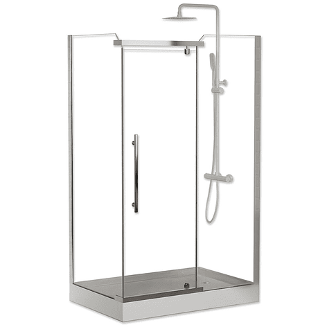 Shower 120x80x200 cm 5mm Mampara Rectangular Transparente 2