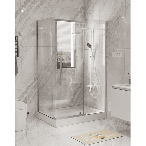 Shower 120x80x200 cm 5mm Mampara Rectangular Transparente 1