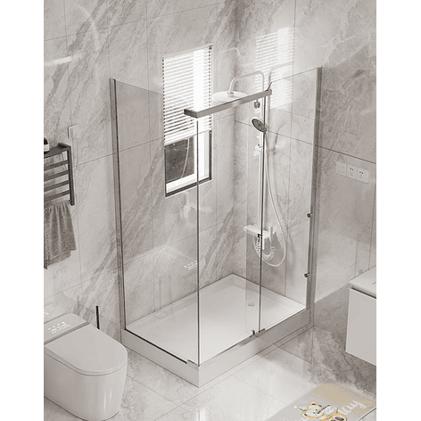 Shower 120x80x200 cm 5mm Mampara Rectangular Transparente 5