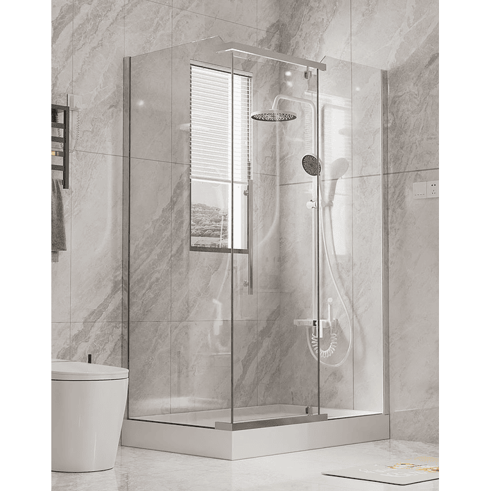 Shower 120x80x200 cm 5mm Mampara Rectangular Transparente 6