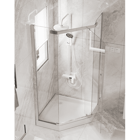 Shower Door 90x90cm 6mm Mampara Diamante (Incluye Receptáculo) 5