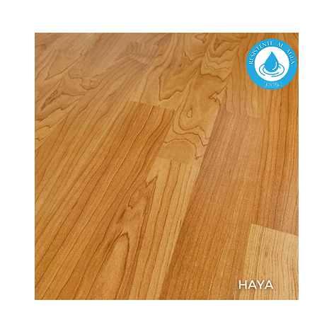 Piso Flotante Resistente al Agua 8 mm HAYA 122 cm x 20 cm 2.44 m2 2
