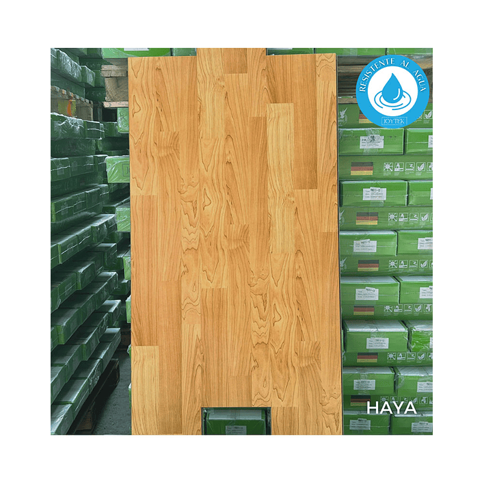 Piso Flotante Resistente al Agua 8 mm HAYA 122 cm x 20 cm 2.44 m2 4