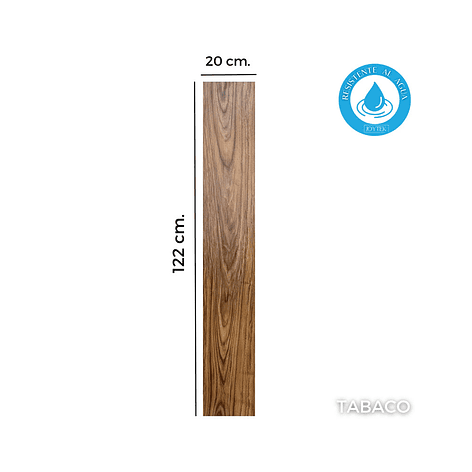 Piso Flotante Resistente al Agua 8 mm Laurel 122 cm x 20 cm 2.44 m2 5
