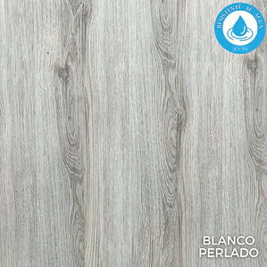 Piso Flotante Resistente al Agua 8 mm BLANCO PERLADO 122 cm x 20 cm  2.44 m2