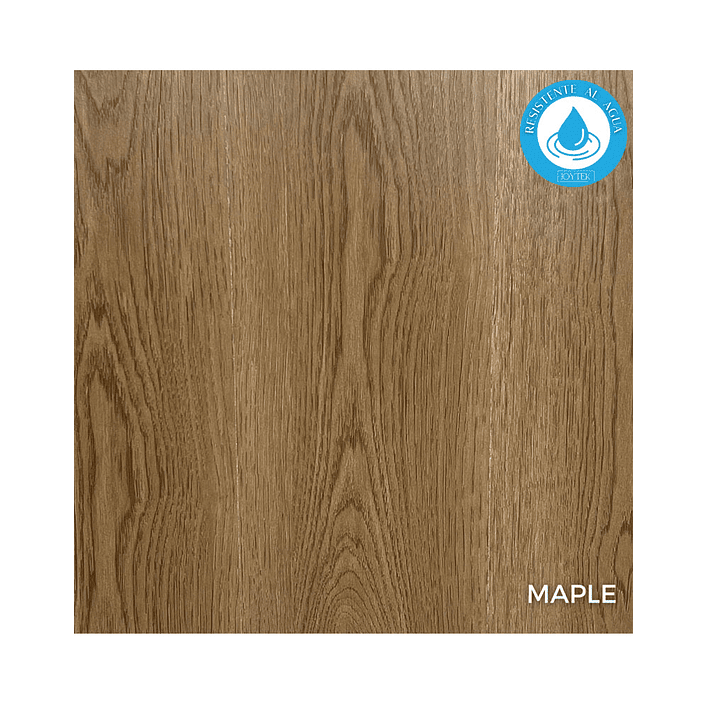 Piso Flotante Resistente al Agua 8 mm MAPLE 122 cm x 20 cm 2.44 m2 1