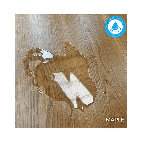 Piso Flotante Resistente al Agua 8 mm MAPLE 122 cm x 20 cm 2.44 m2 3