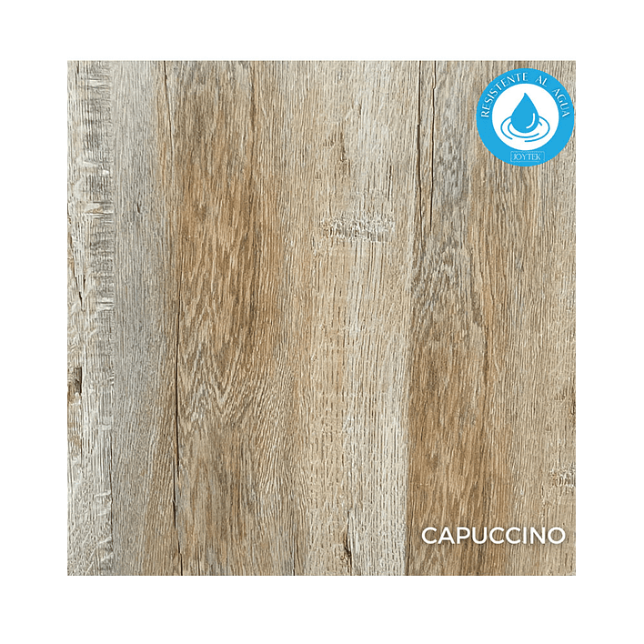 Piso Flotante Resistente al Agua 8 mm CAPUCCINO 122 cm x 20 cm  2.44 m2 1