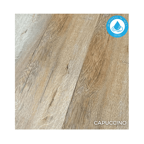 Piso Flotante Resistente al Agua 8 mm CAPUCCINO 122 cm x 20 cm  2.44 m2 2