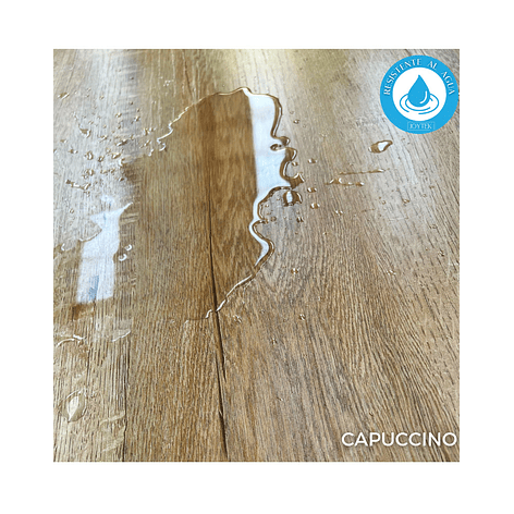 Piso Flotante Resistente al Agua 8 mm CAPUCCINO 122 cm x 20 cm  2.44 m2 3