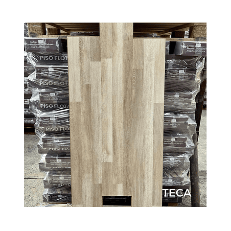 Piso Flotante 8 mm TECA 122 cm x 20 cm 2.44 m2 (1 Caja 10 Uni) 2