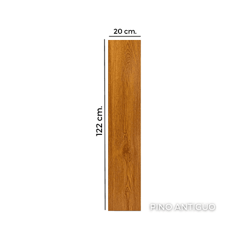 Piso Flotante 8 mm PINO ANTIGUO 122 cm x 20 cm 2.44 m2 (1 Caja 10 Uni) 3