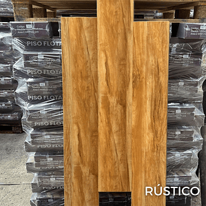 Piso Flotante 8 mm RUSTICO 122 cm x 20 cm 2.44 m2 (1 Caja 10 Uni)