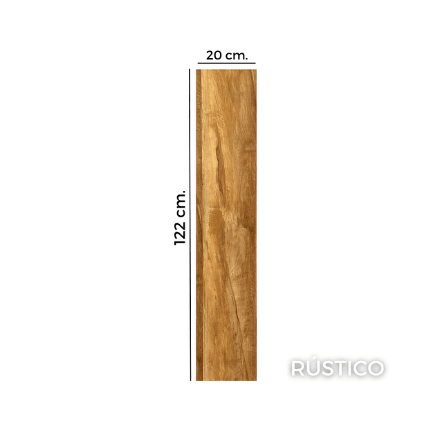 Piso Flotante 8 mm RUSTICO 122 cm x 20 cm 2.44 m2