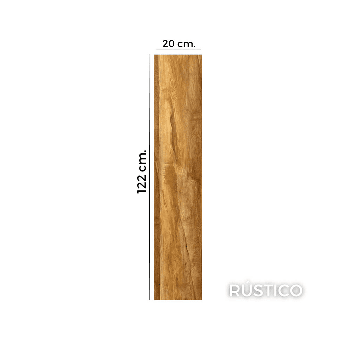 Piso Flotante 8 mm RUSTICO 122 cm x 20 cm 2.44 m2 (1 Caja 10 Uni) 3