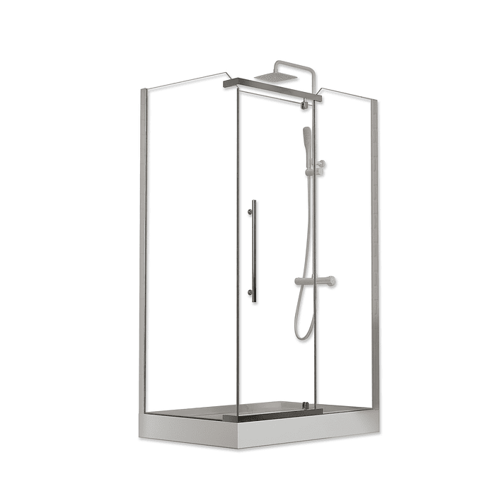 Shower 120x80x200 cm 5mm Mampara Rectangular Transparente 4